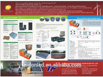 300W 500W 1kw 2kw Small Solar Wind Hybrid System for House or Street Light