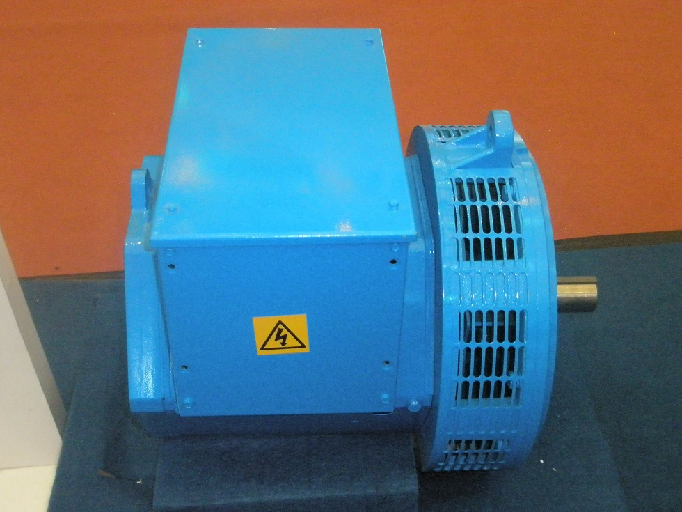 2 Pole Three Phase 3600rpm Alternator Double Bearing AC Generator