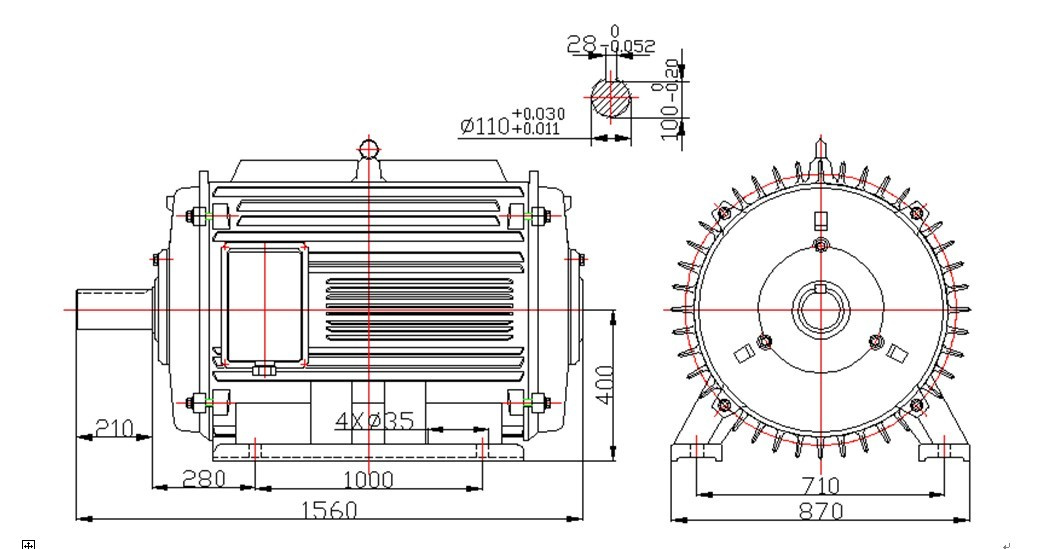 100kw-100rpm-60Hz Permanent Magnet Wind Generator
