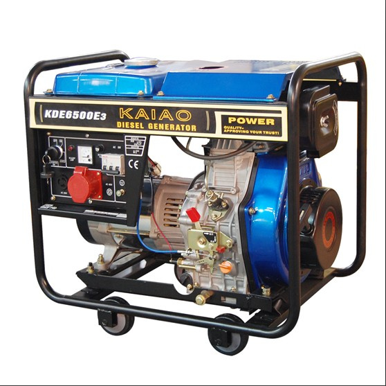 Self Running Hand 6kVA Portable Generators 3 Phase (KDE6500X3)