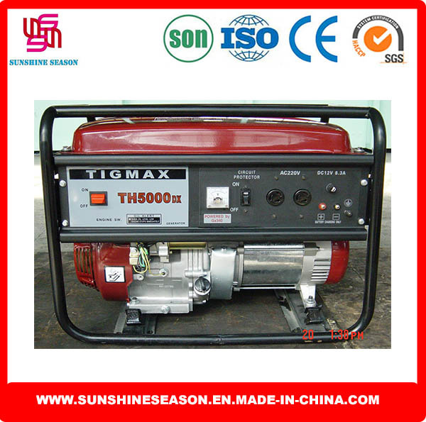 Tigmax Th5000dx Petrol Generator 3kw Key Start for Power Supply