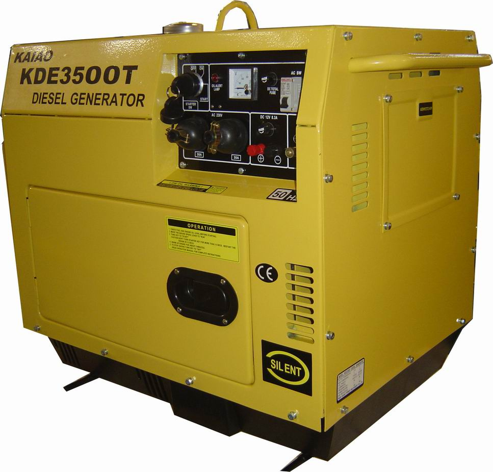 Silent Diesel Generator for Home Use (KDE3500T) Generator