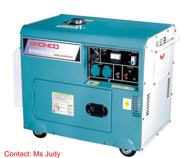 Bn5800dse/B Silent Ail-Cooled Diesel Generators 5kw 186f