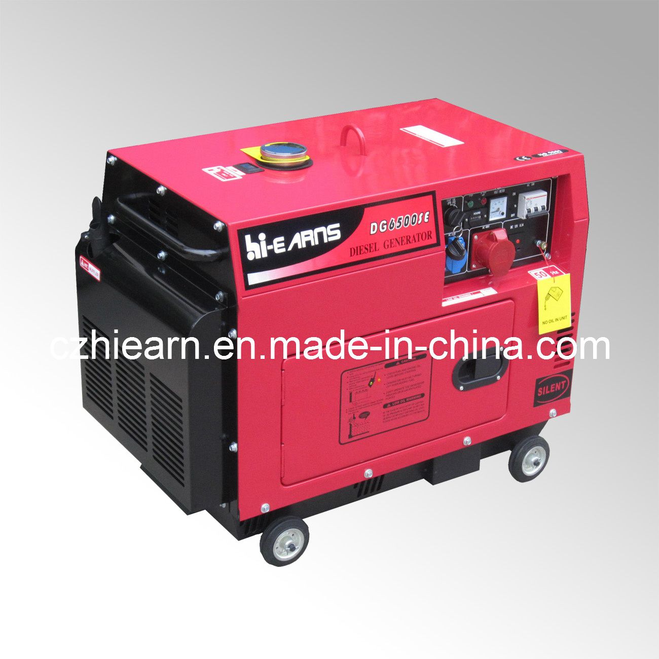 Air-Cooled Silent Type Diesel Generator Three Phase (DG6500SE Old Type)