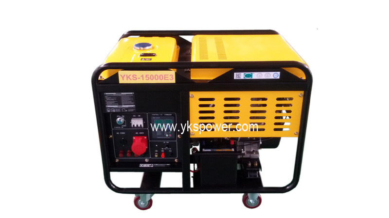 10kw Small Ail-Cooled Open Type Generator with 3 Phase