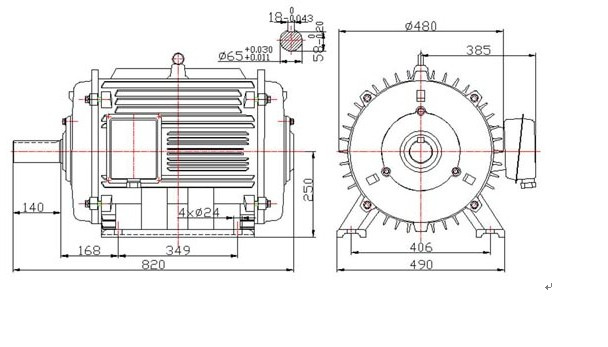 20kw 225rpm 60Hz Horizontal Permanent Magnet Generator