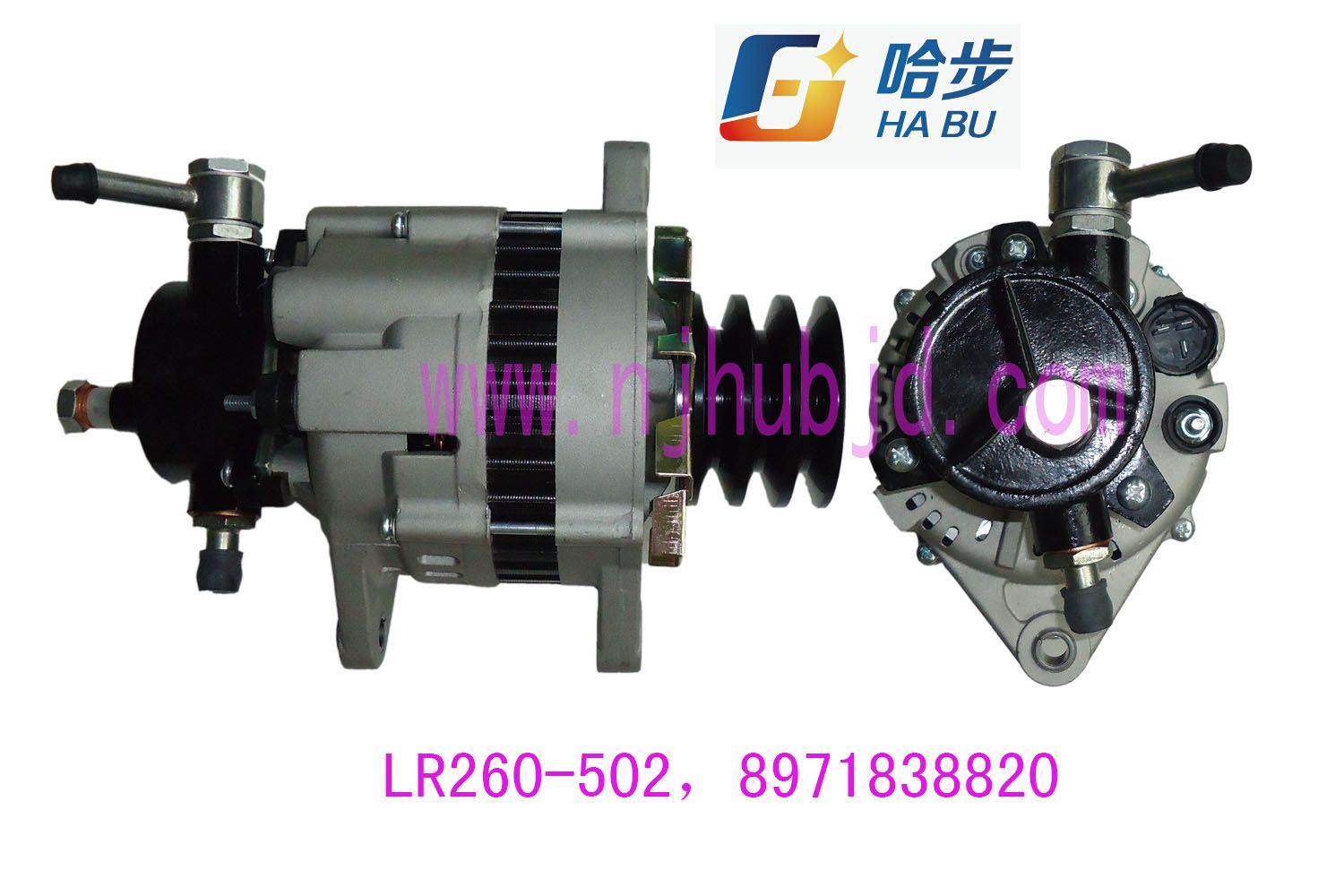 Alternator with Isuzu Vacuum Pump Lr260-502