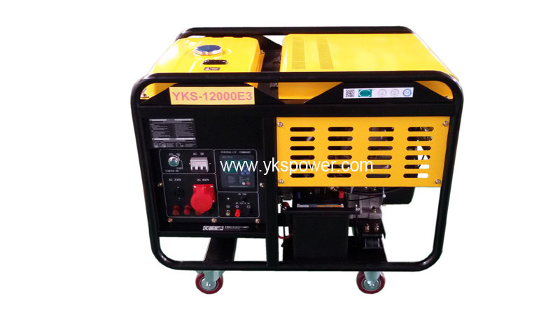 9kw Small Ail-Cooled Open Type Generator with 3 Phase