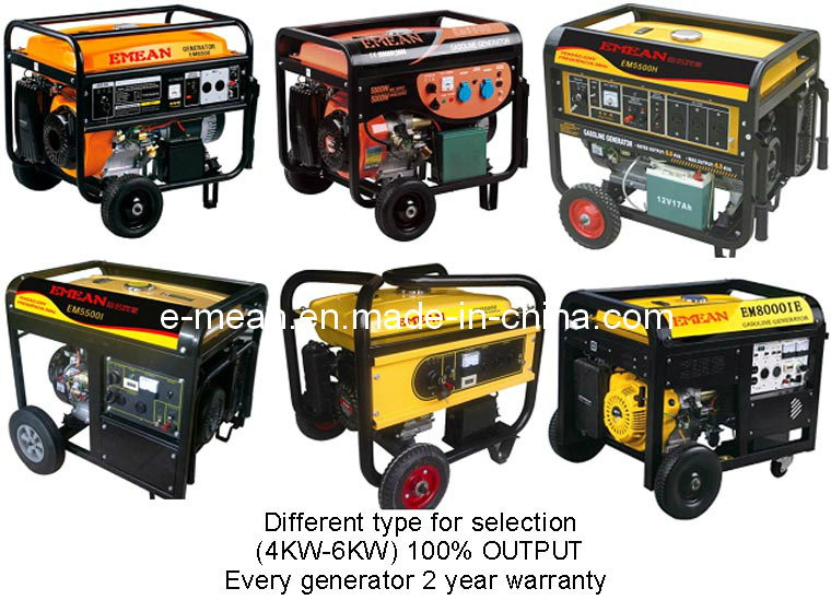 4kw-7kw Single Phase Gasoline Generator