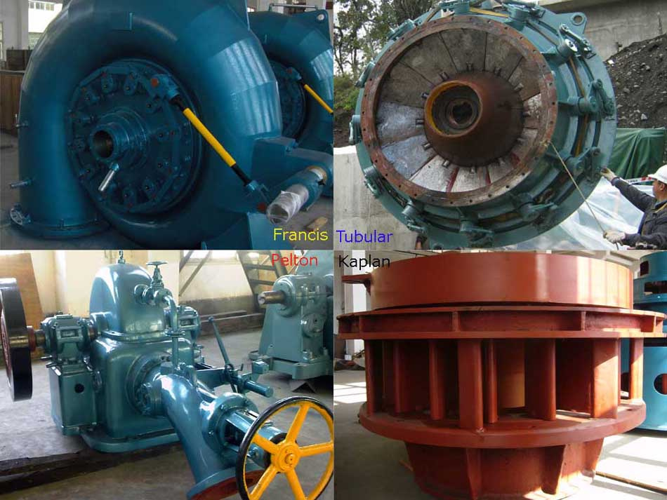 Francis Kaplan Pelton Tubular Turgo Bulb Turbine Generator