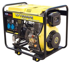 CE Approved, 6kw, Open Frame, Portable Diesel Generator (TP7500DG)