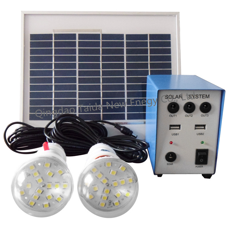 Portable Mini Solar Power Systems for Rural Area Lighting (TD-5W)