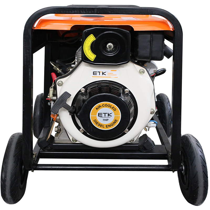 3kw Diesel Generator with Big Wheels