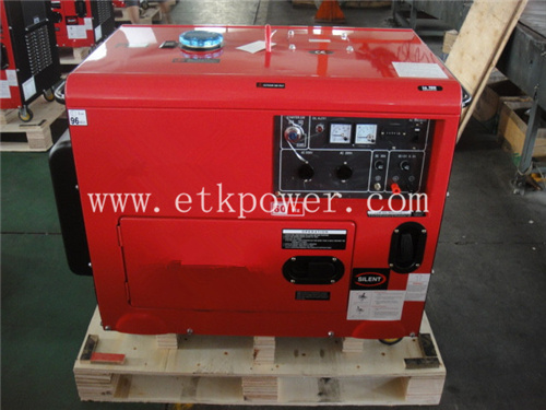 5kw Red Color Home Use Silent Diesel Generator
