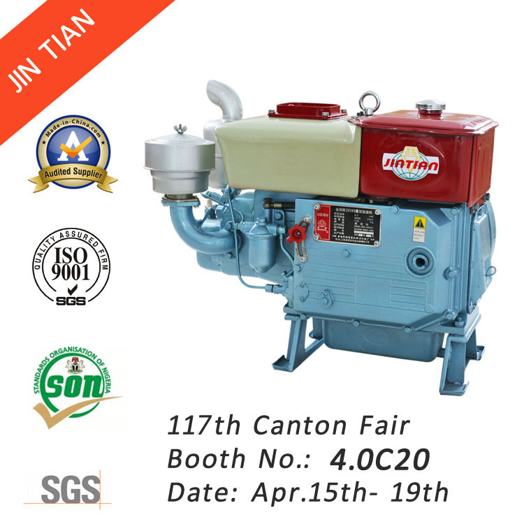 Square Water Tank Single Cylinder Diesel Engine (ZS195)