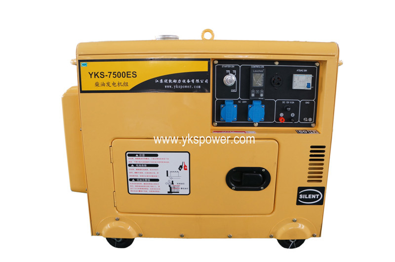 5.5kw Small Air-Cooled Silent Type Diesel Generator with ATS