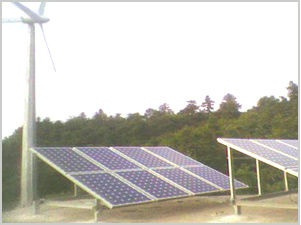 20kw Wind Generator +6kw Panels Hybrid System