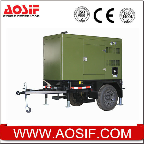 Aosif Water-Cooling 12kw - 70kw Mobile Portable Generator Sales