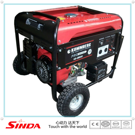 Famous Brand Portable Gasoline Generators for Egypt Market 5000watt