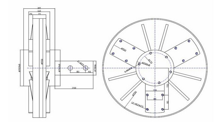 6kw-150rpm Coreless/Plate Permanent Magnet Generator