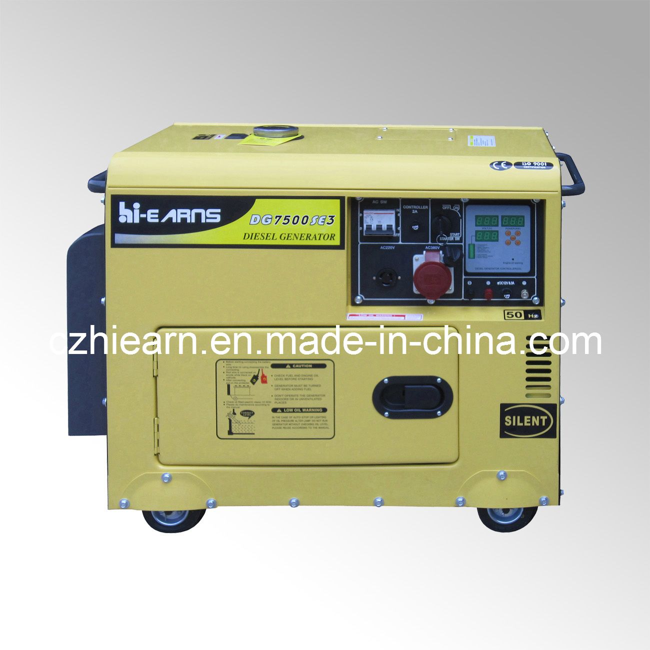 Air-Cooled Silent Type Diesel Generator (DG7500SE3)