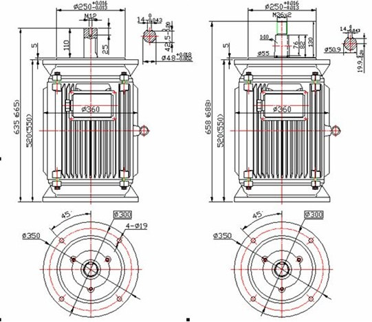 8kw 300rpm Low Speed Vertical Permanent Magnet Generator