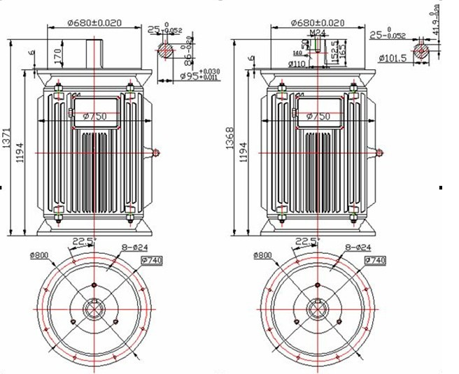 150kw 200kw 220kw 280kw 375rpm 50Hz Vertical Permanent Magnet Generator