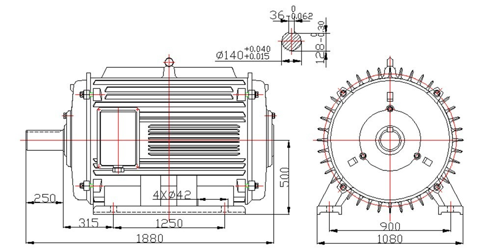 550kw 250rpm Permanent Magnet Generator