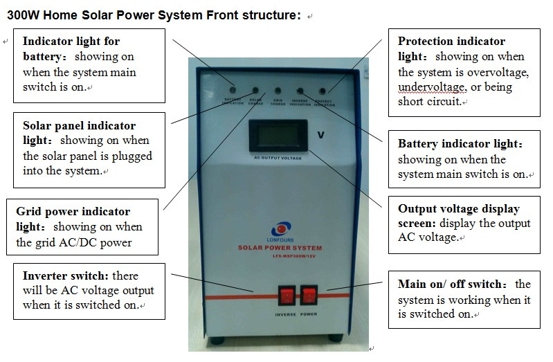 300W Solar Power Systems, Solar Generator, 