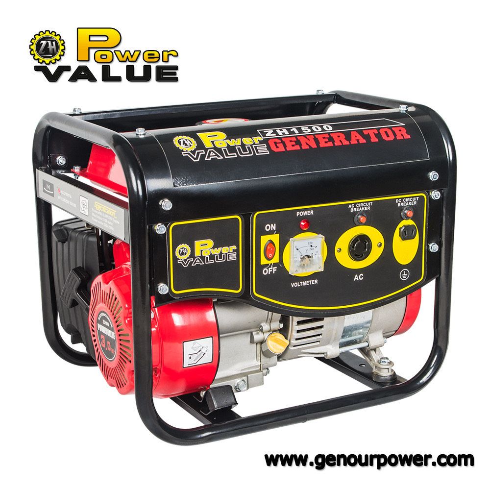 100% Copper Wire Gasoline 1000W Generator, Small Petrol Generator 3kw