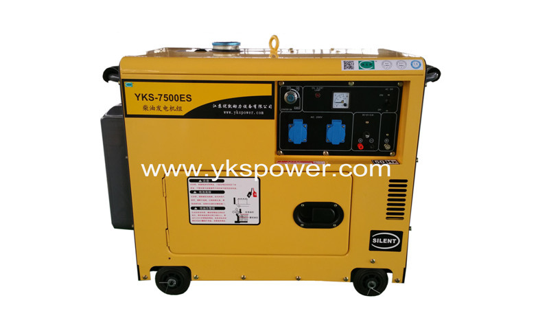5.5kw Small Air-Cooled Silent Type Diesel Generator with ATS