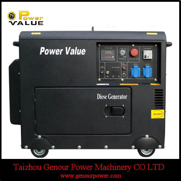 3kVA 5kVA Diesel Generator 178f 186f Silent Three Phase with ATS