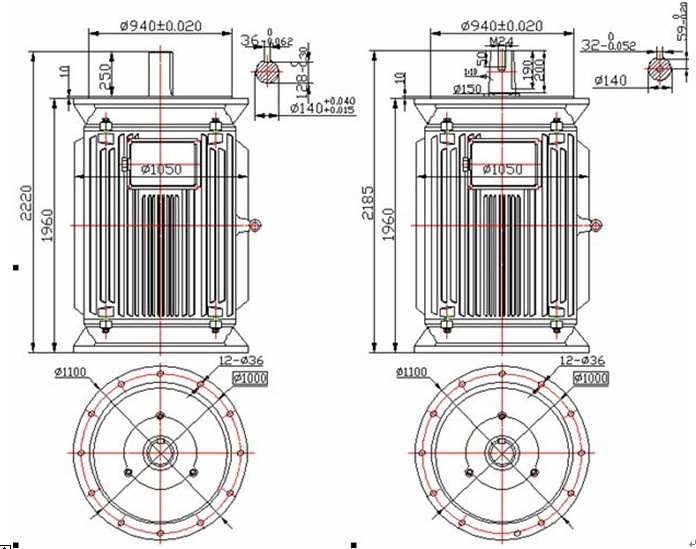 400kw 500kw 150rpm Low Rpm Vertical Permanent Magnet Generator