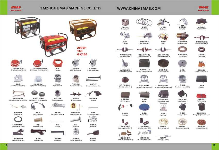 Honda Gasoline Generator Parts