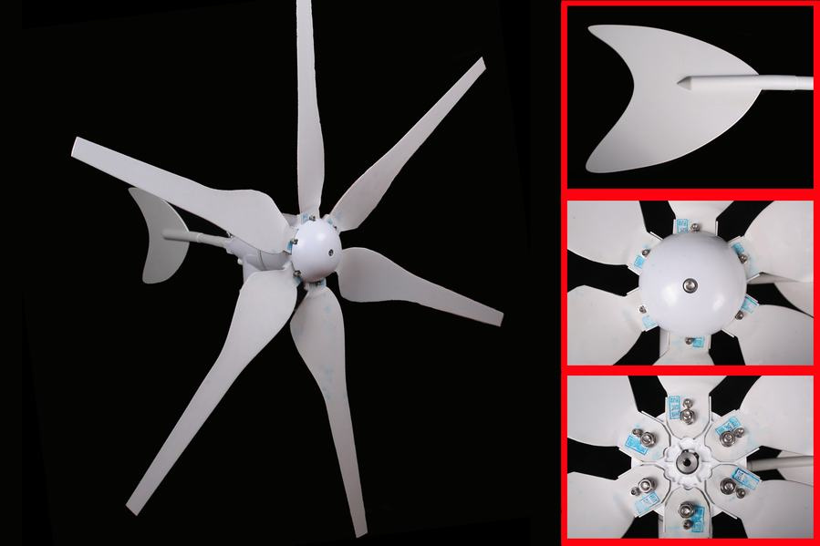 Updated Wind Turbine Generator Kit 400W Max 12/24V Option New (P-300)