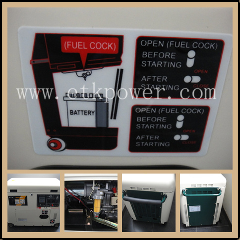 5kw Max Output Silent Diesel Generator (New Type KDE6700TN)