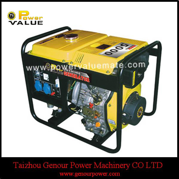 Air Cooled China 5kw 5kVA Diesel Portable Generator