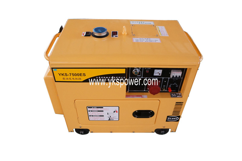 5.5kw Small Air-Cooled Silent Type Diesel Generator with 3 Phase