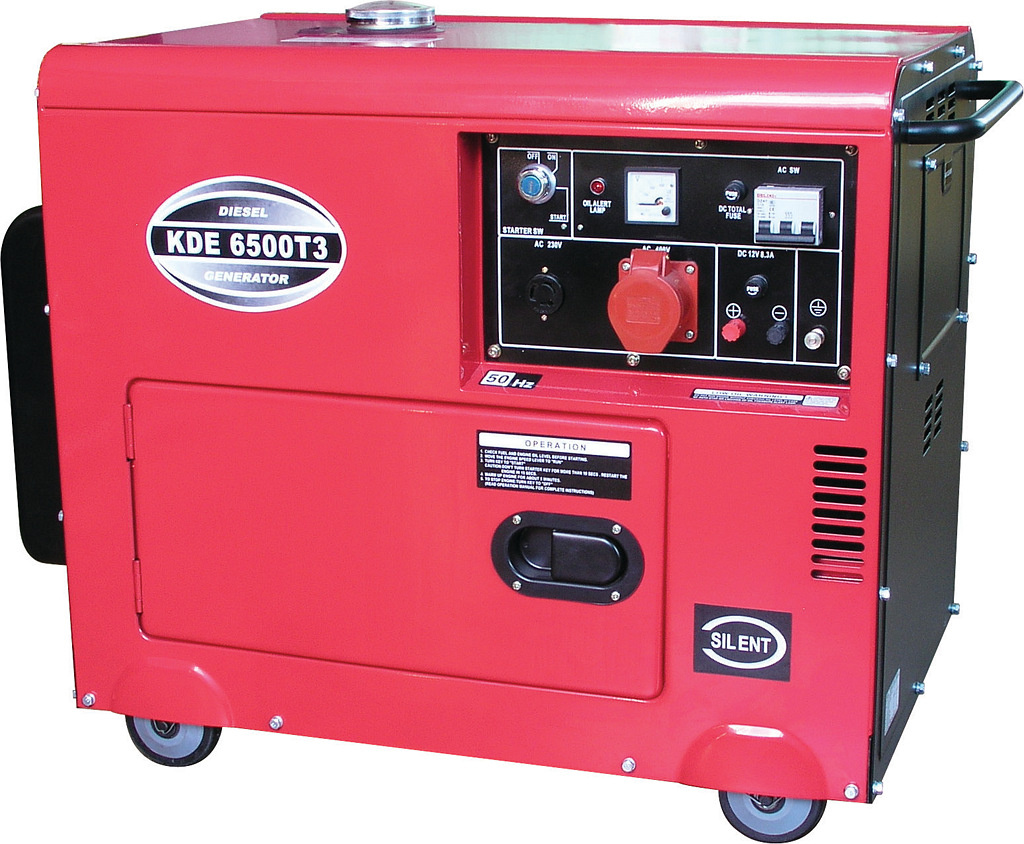 60Hz 7kVA Silent Diesel Generators KDE6500T3