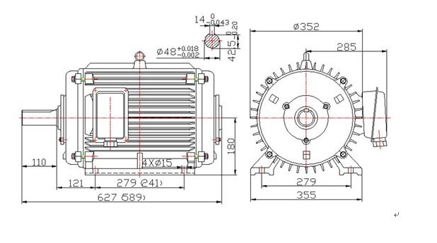 8kw 300rpm Low Speed Horizontal Permanent Magnet Generator