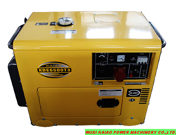 8kVA Silent Type Portable Diesel Generator (KDE8600T3) - China ...