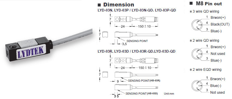 Magnetic Sensor Switch for Pneumatic Cylinder