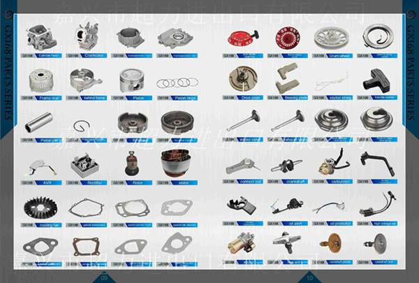 Gasoline Engine/Generator Spare Parts (Carburetor/ piston ring/cylinder head/gasket/muffler etc.) for Gx120 Gx200 Gx270 Gx390 Gx420 Gx160