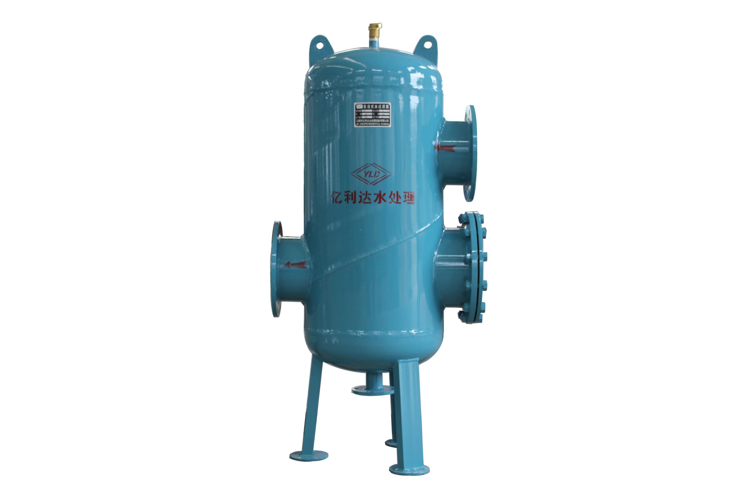 Water Filter with Self-Cleaning Exhaust