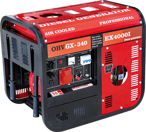 5GF Movable Electric Diesel Generators with Wheels (2KW/3KW/5KW)