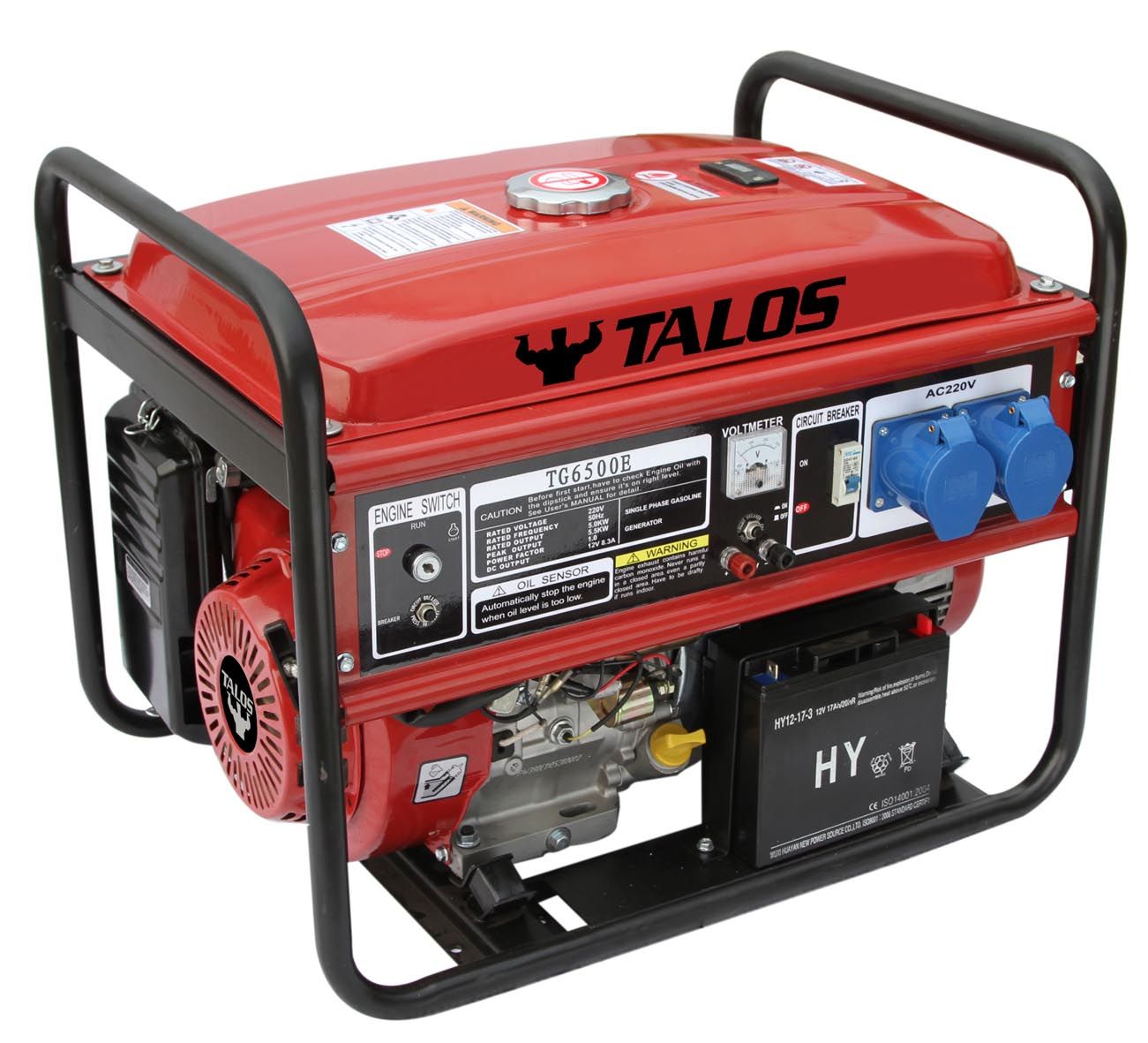 5 Kw Portable Electric Gasoline Generator / 5kVA Power Generator
