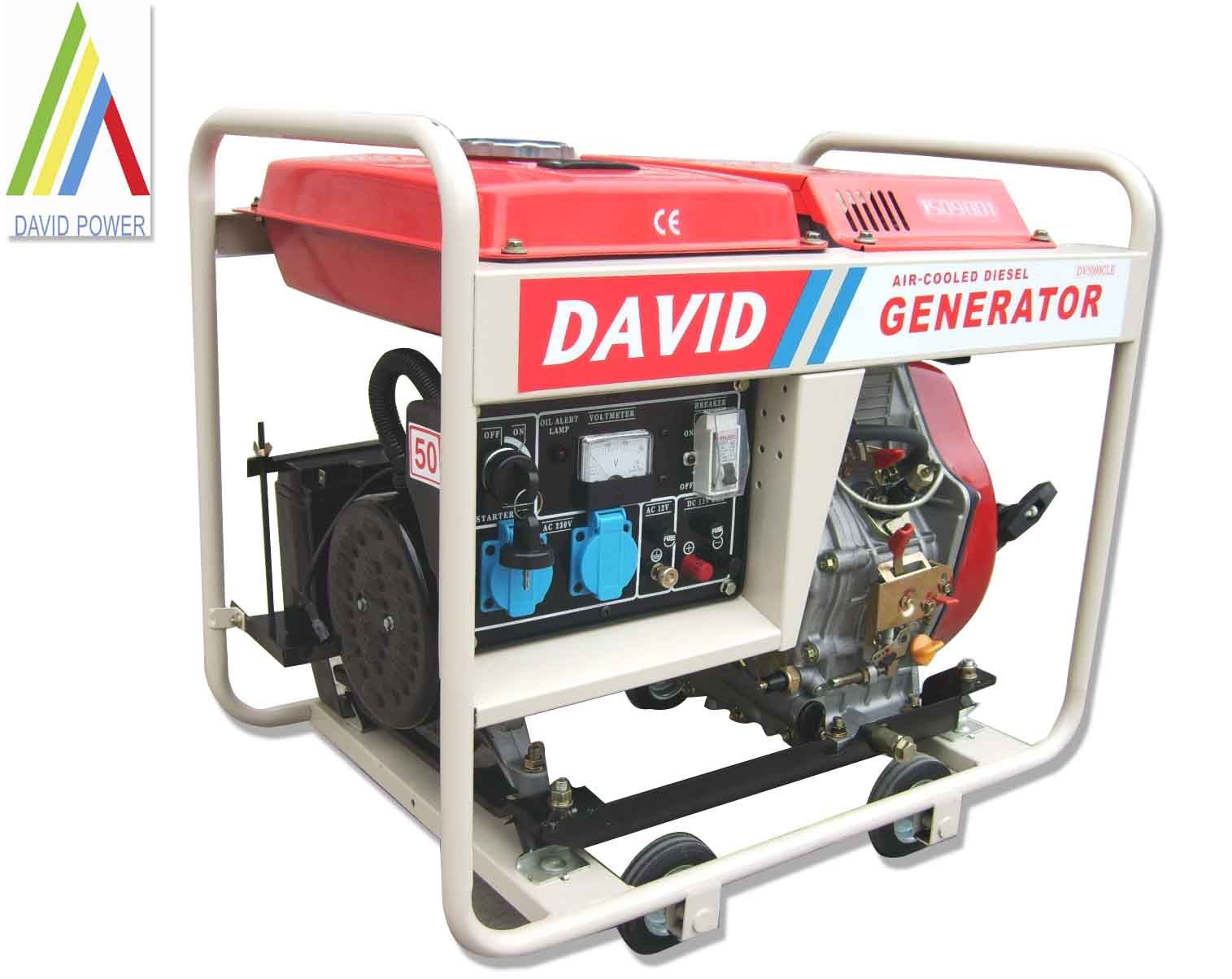 Deluxe Diesel Generator 5KVA with 4 Wheels KAMA Style