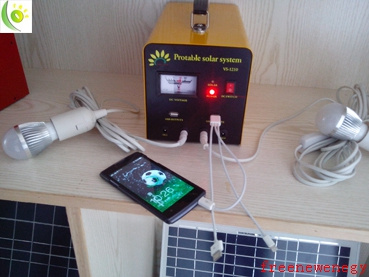 10W Cheap Portable Power Solar System for Camping and Rural Area Use,