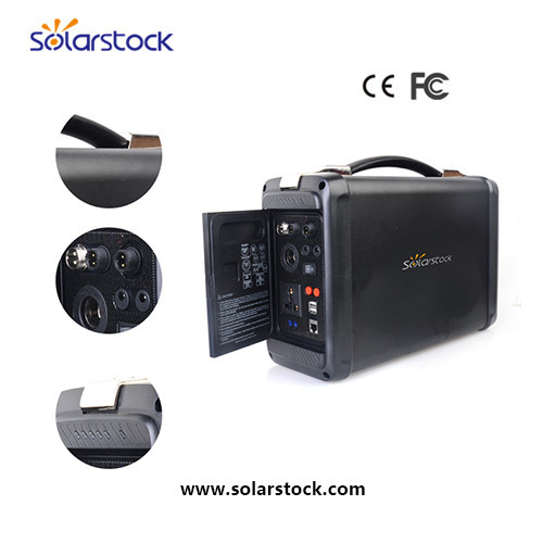 50ah Hand-Held Portable Solar Power Generator with Aluminum Alloy Finish