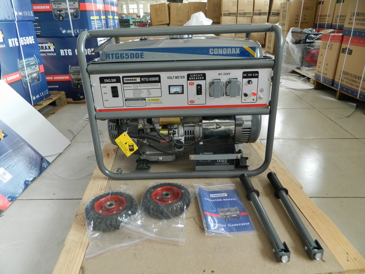 5kw Key Start Gasoline Generator Rtg-6500e